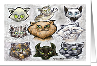 Cats Blank Inside card