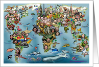 Fun World Map Blank Inside card