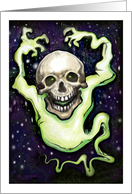 Ghostly Halloween Spook card