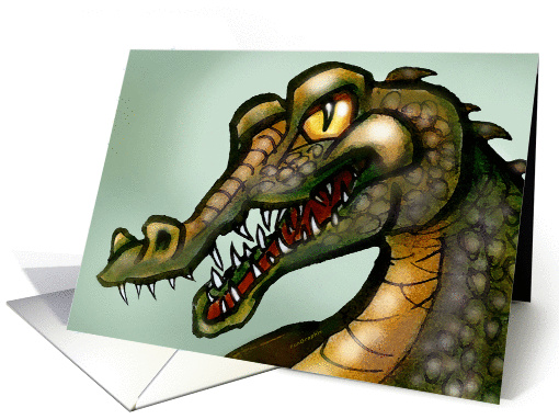 Crocodile card (228158)