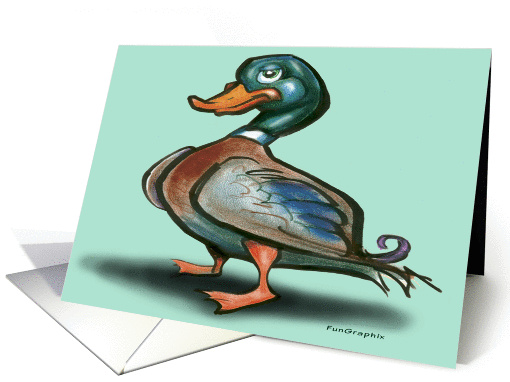 Mallard Duck card (229122)