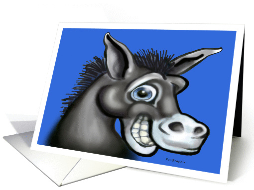 Democratic Donkey card (229943)