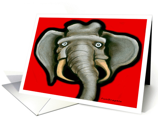 Republican Elephant card (229955)