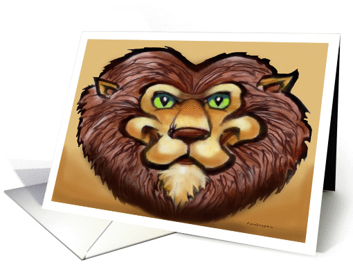 Lion card (229987)
