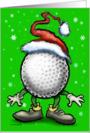 Golfers Christmas card
