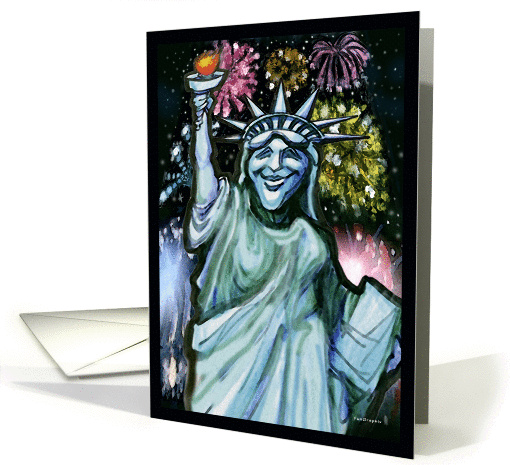 Lady Liberty card (232301)