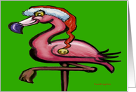 Flamingo Christmas Card