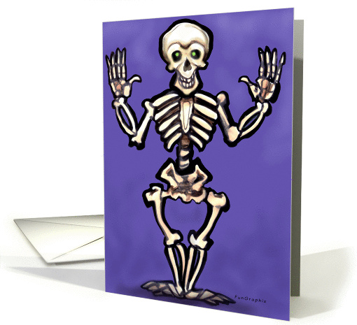 Halloween Skeleton card (240585)