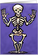 Halloween Skeleton card