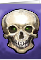 Halloween Skull card