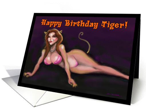 Happy Birthday Tiger card (245208)