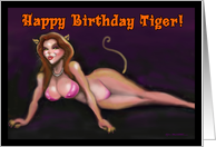 Happy Birthday Tiger card