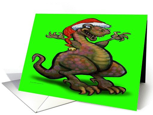 Christmas Dinosaur card (246869)