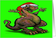 Christmas Dinosaur card