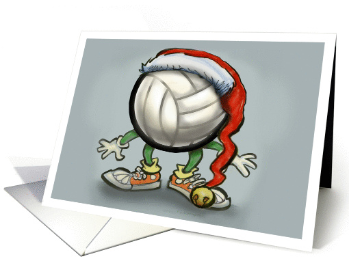 Volleyball Christmas card (247180)