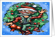 Christmas Elf card