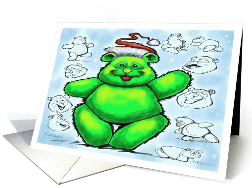 Christmas Bear card (323490)