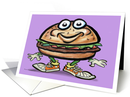 Happy Hamburger card (339023)