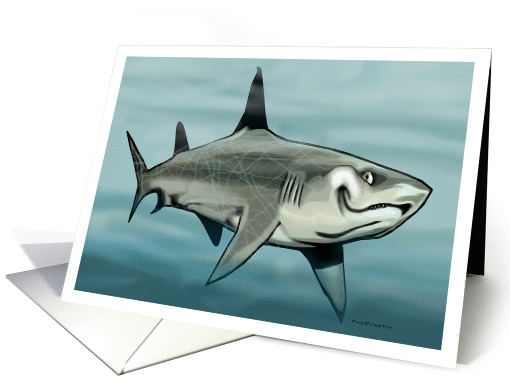 Smiling Shark card (339978)