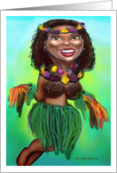 Hula Dancer Card