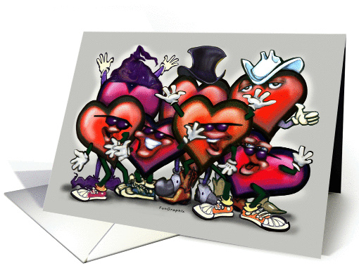 Dancin Hearts card (360686)