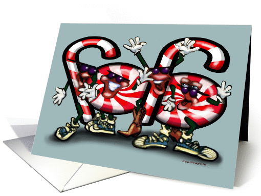 Dancin Candy Cane card (360708)