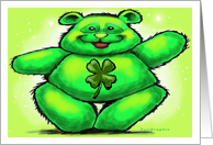 St Patty Bear Card