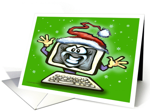 Computer Christmas card (360733)