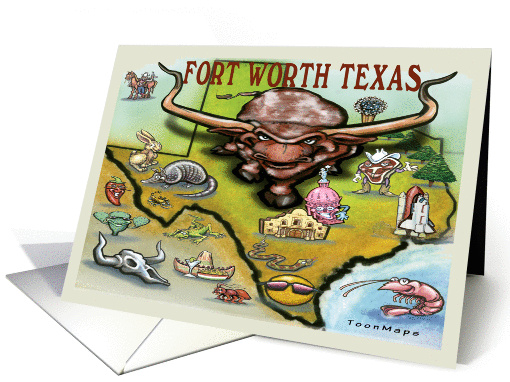 Fort Worth Texas card (364019)