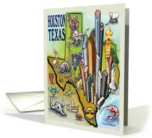 Houston Texas card (364020)