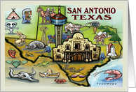 San Antonio Texas Card