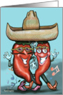Peppers Sombrero Card