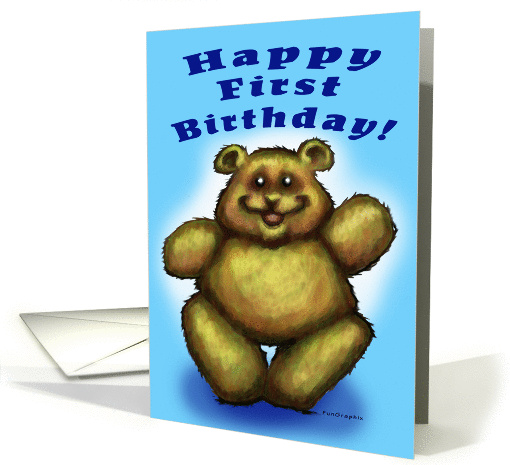Happy First Birthday card (367707)