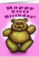 Happy First Birthday Card