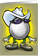 Golf Cowboy Card