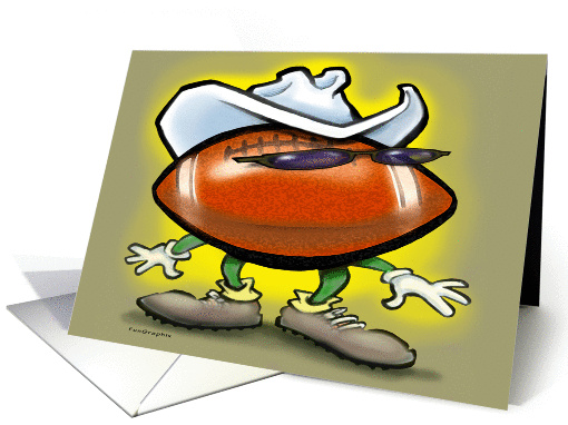 Football Cowboy card (371358)