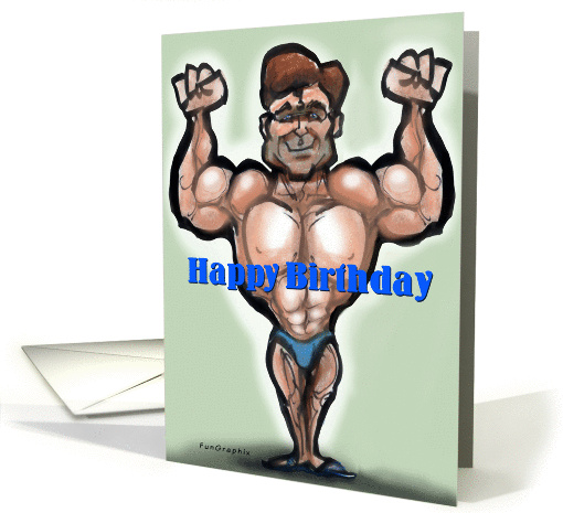 Happy Birthday Beefcake card (384494)