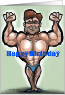 Happy Birthday Beefcake Card