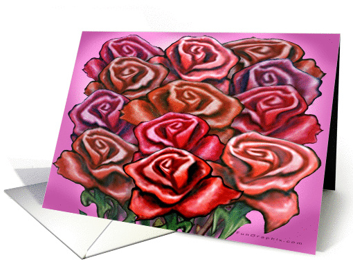 Dozen Roses card (384529)