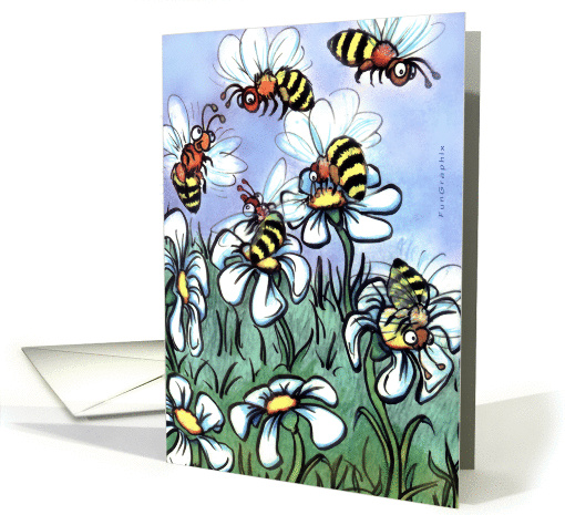 Busy Bees card (385174)