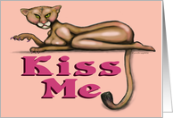 Kiss Me Cougar Card