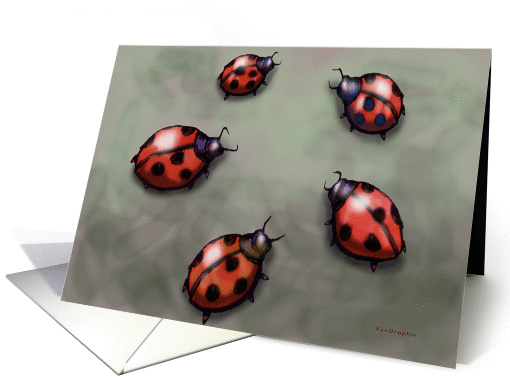 Ladybugs card (443343)