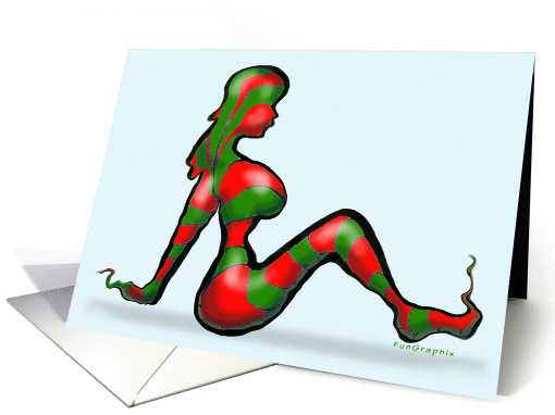 Sexy Christmas Stocking card (537429)