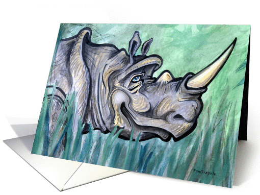 Birthday Rhino card (540109)