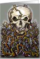Evil Skull n Thorns card