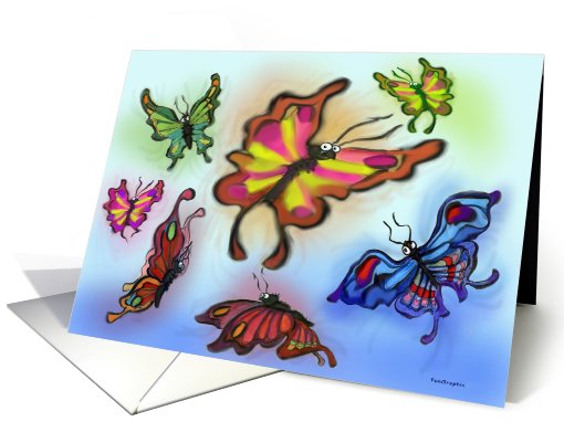 Butterflies card (564225)