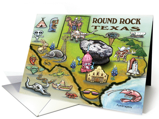 Round Rock Texas card (592368)