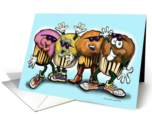 Cupcake Dance card (604712)