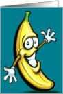 Banana, with smile card