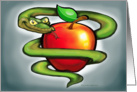 Snake with Apple card